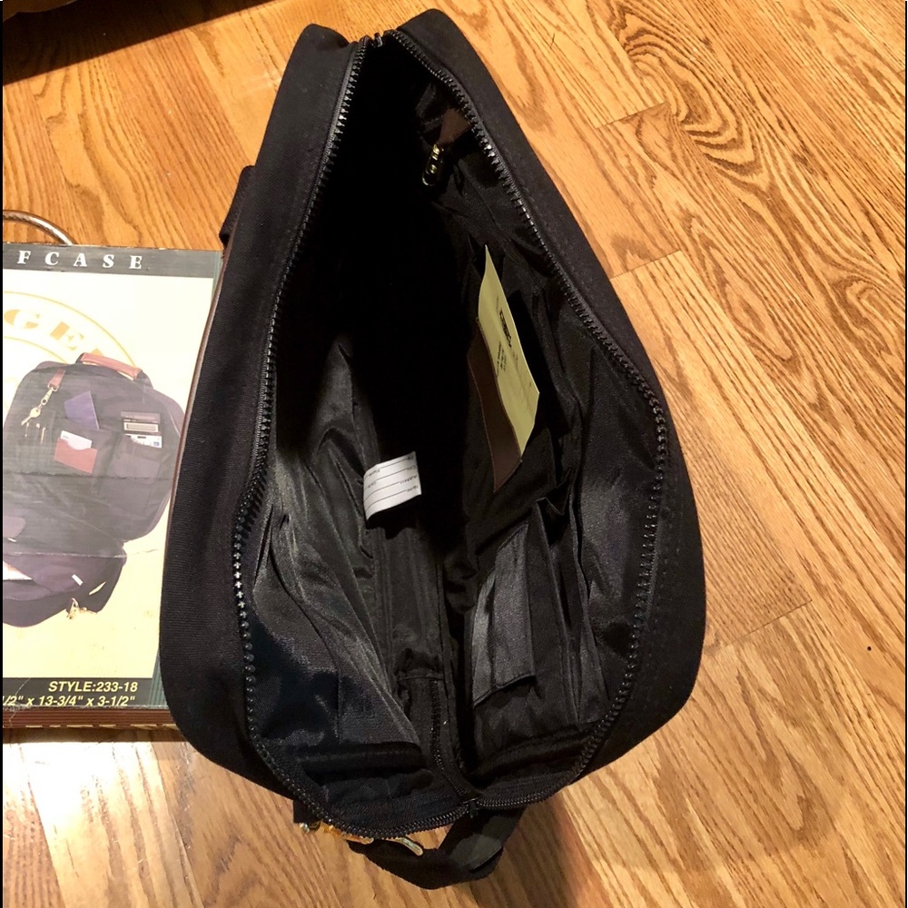 Monarch New w/tag Black/Brown Briefcase - Picture 3 of 5
